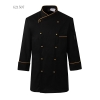black coat(gold hem) 